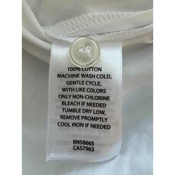 New ~ OPEN EDIT ~ ( Nordstrom) 100% Cotton Button-Up Shirt Small - Picture 4 of 4